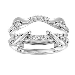 14K Diamond Insert Ring 1/2 ctw