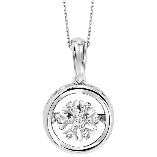 Gold Diamond ROL Pendant - ROL1239