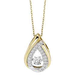 14K Diamond ROL Pendant 1/5 ctw