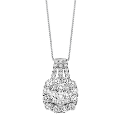 14K Diamond Pendant 1 ctw