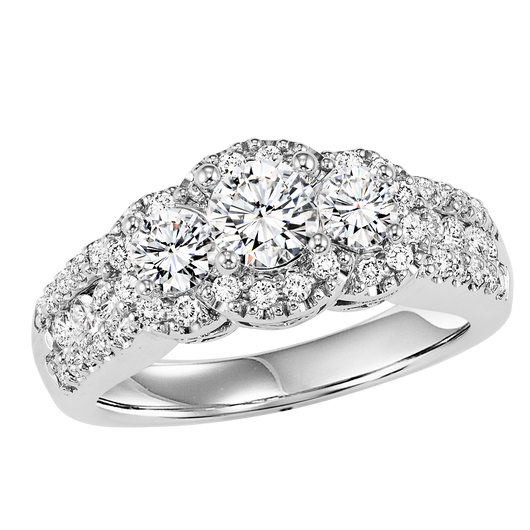 14K Diamond Ring 1 ctw