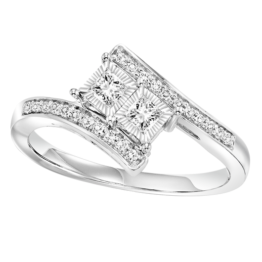 14K Diamond Ring 1/4 ctw