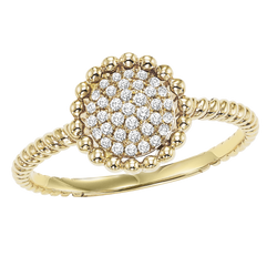 Gold Diamond Ring 1/7 ctw